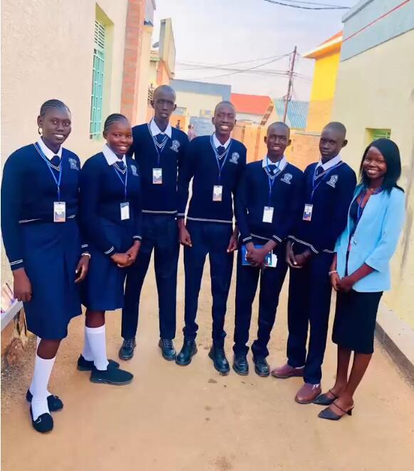Venus Star students and a staff mentor after a debate activity