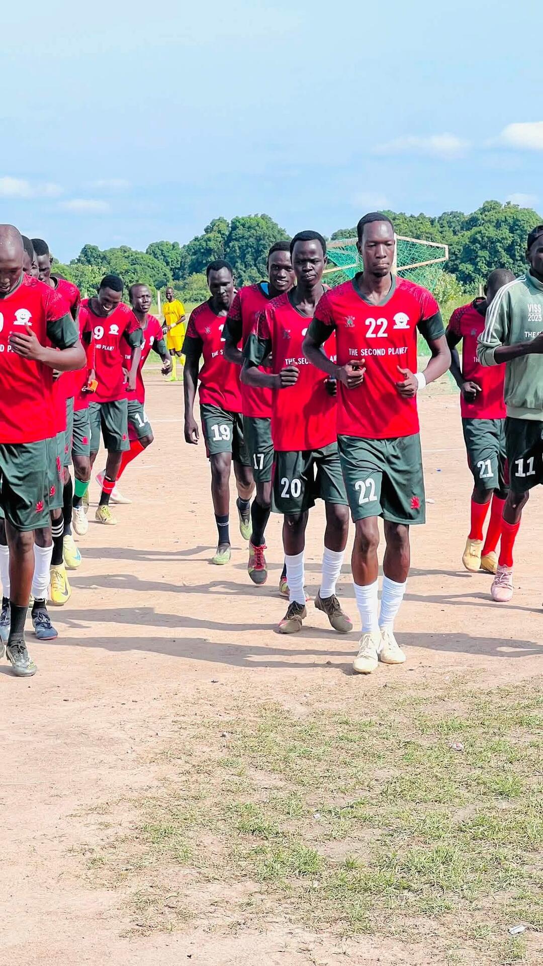 Venus Star football team in action
