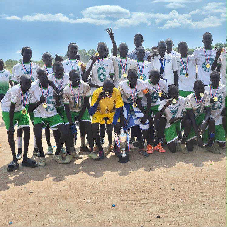 Venus Star football team in a match