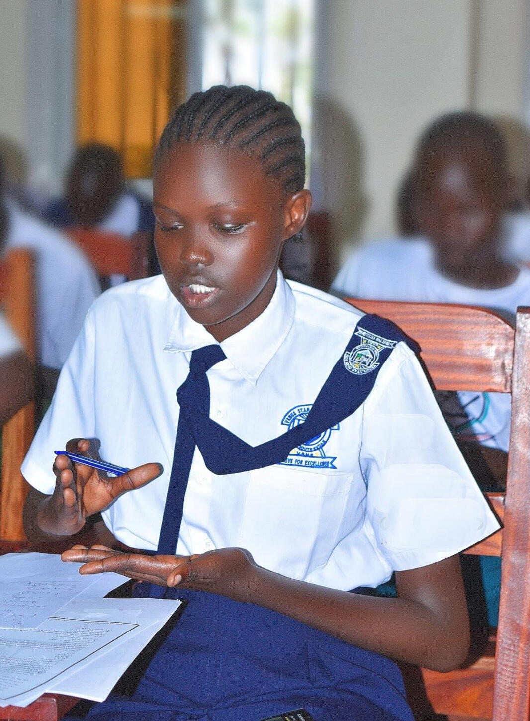 Students at Venus Star High School