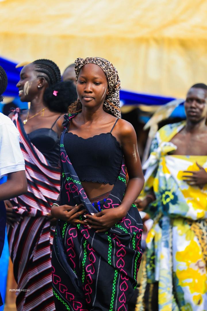 Students performing in a school drama production